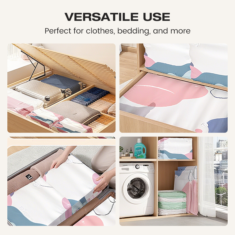 🔥 BUY 2 GET 1 FREE | No-Pump Vacuum Storage Bags - Save 80% Space Instantly!