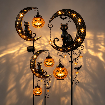 🎃 Halloween Early Bird Sale | 49% OFF Pumpkin Moon Garden Stake Light
