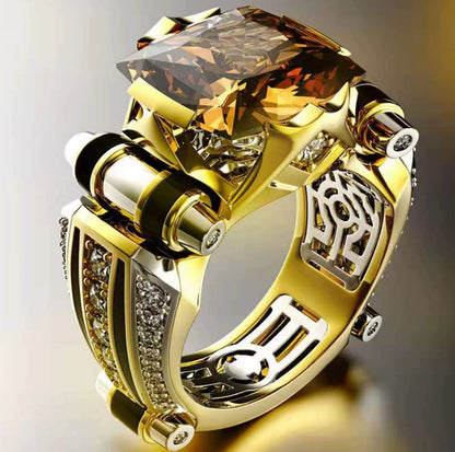 Zircon bicolor ring