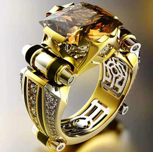 Zircon bicolor ring