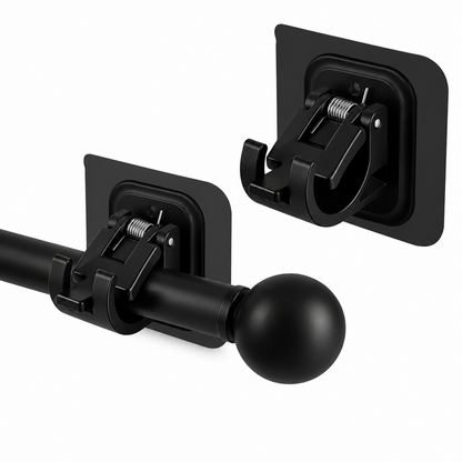 🏠EasyMount No-Drill Curtain Rod Brackets
