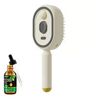 3-in-1 Electric Mist Detangling Brush for Frizz & Scalp Massage