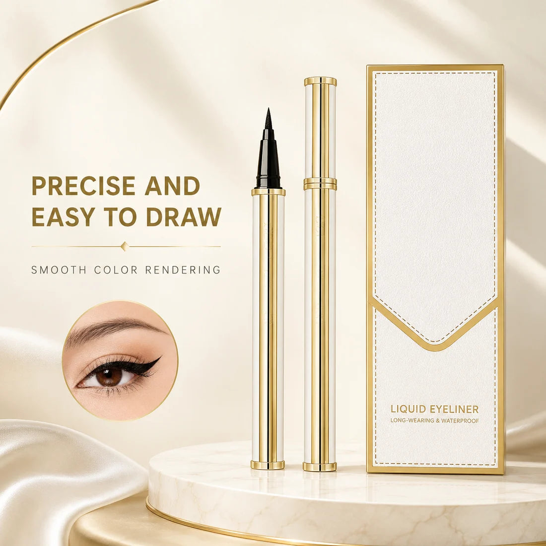 Women’s Waterproof Lambskin Eyeliner Pen - Smudge-Proof
