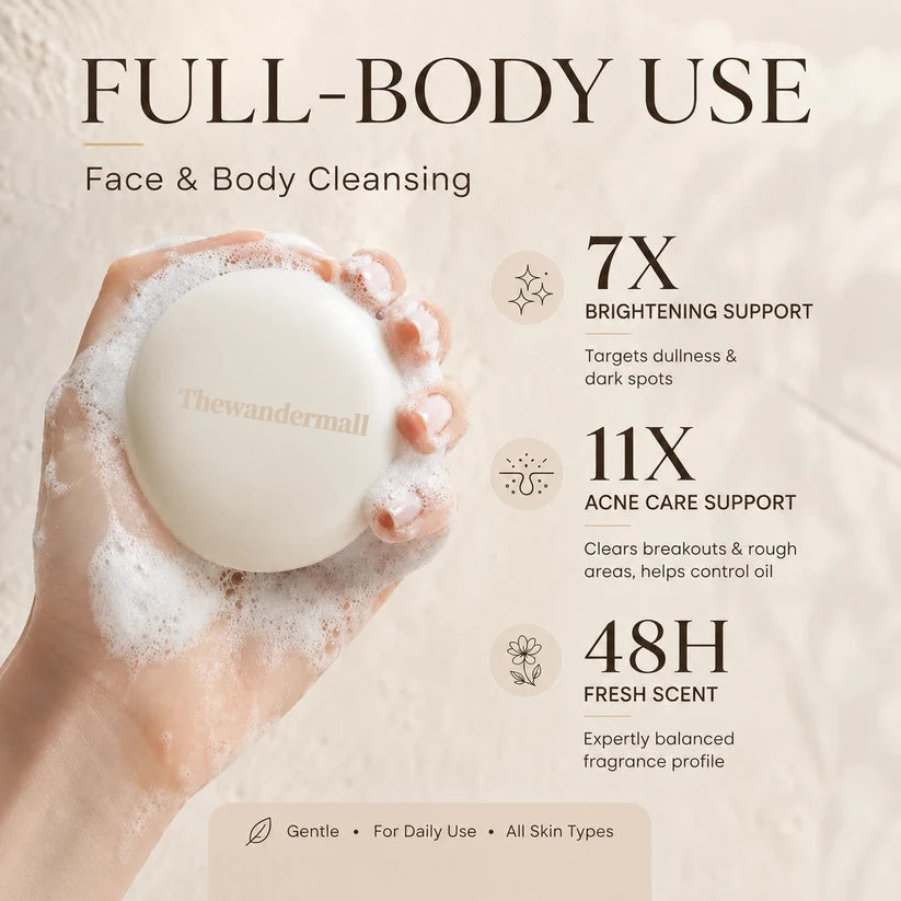 💆‍♀️Niacinamide Skin Brightening Soap melasma dark spots freckle