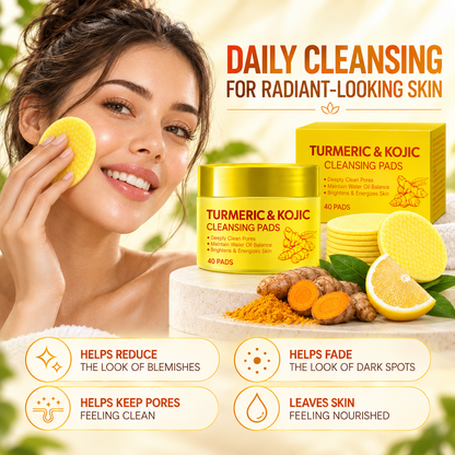 Turmeric Kojic Acid Facial Cleansing Skincare Pads