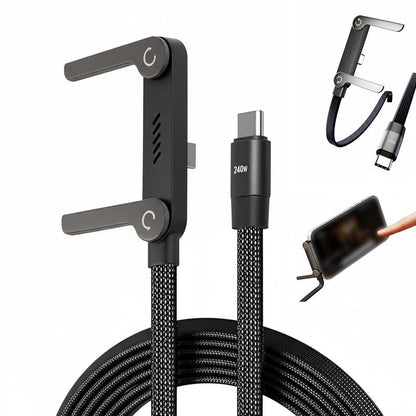 2-in-1 Invisible Holder Charger Cable with Stand-⚡️240w super fast charging