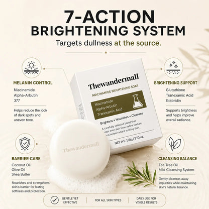 💆‍♀️Niacinamide Skin Brightening Soap melasma dark spots freckle