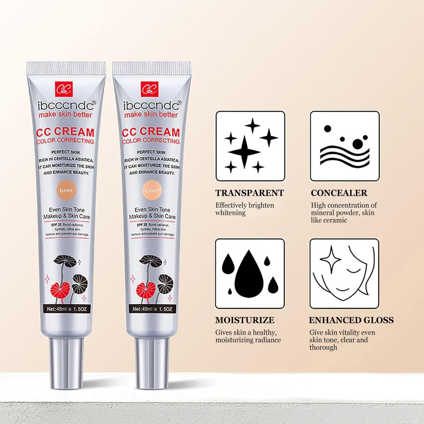 CC Cream - 3-in-1 Lightweight Foundation