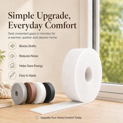 16.4Ft Door Weather Stripping | Adhesive Draft Stopper Seal Strip for Doors, Windows & Shower Doors