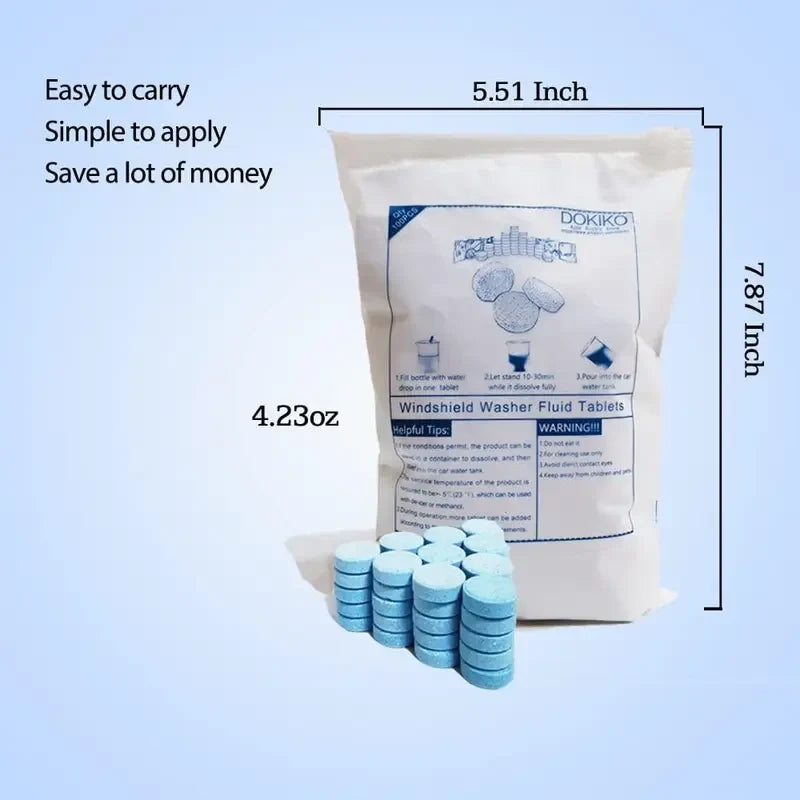 Car Windshield Washer Fluid concentrate Tablets