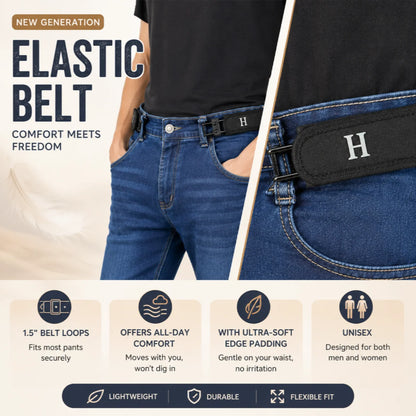 🔥No-Buckle Soft Adjustable Side Tactical Belt Belt for Men & Women