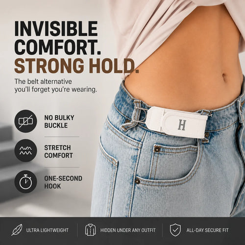 🔥No-Buckle Soft Adjustable Side Tactical Belt Belt for Men & Women