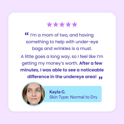QIAWI® Eye Bag Instant Eraser, Tightens, Firms & Blurs Wrinkles