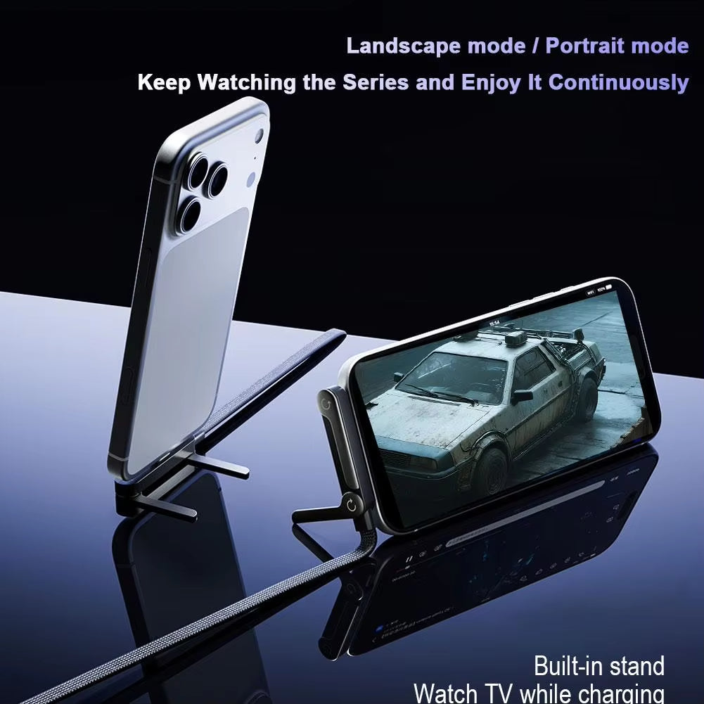 2-in-1 Invisible Holder Charger Cable with Stand-⚡️240w super fast charging