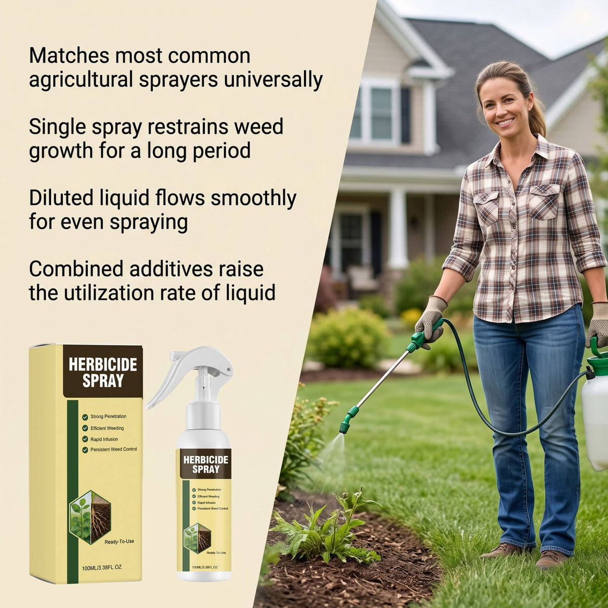 🔥Hot Sale 50% OFF 🎁 - Fast-Acting Natural Weed & Grass Killer Spray