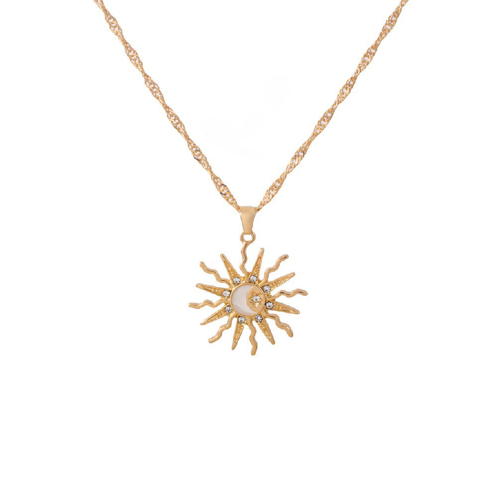 Sun pendant necklace