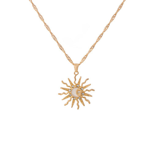 Sun pendant necklace