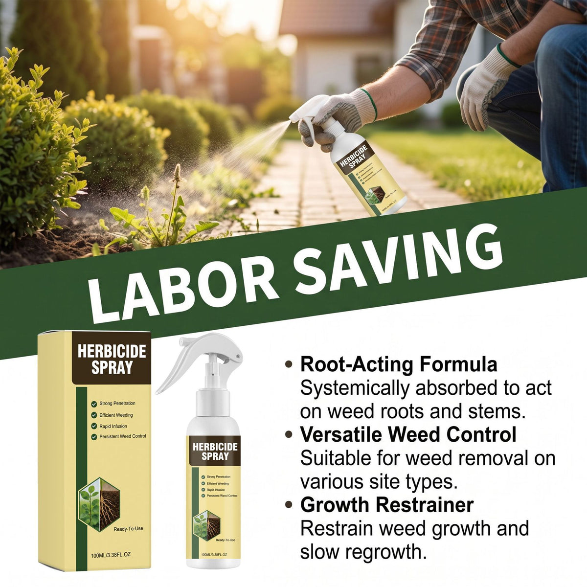 🔥Hot Sale 50% OFF 🎁 - Fast-Acting Natural Weed & Grass Killer Spray