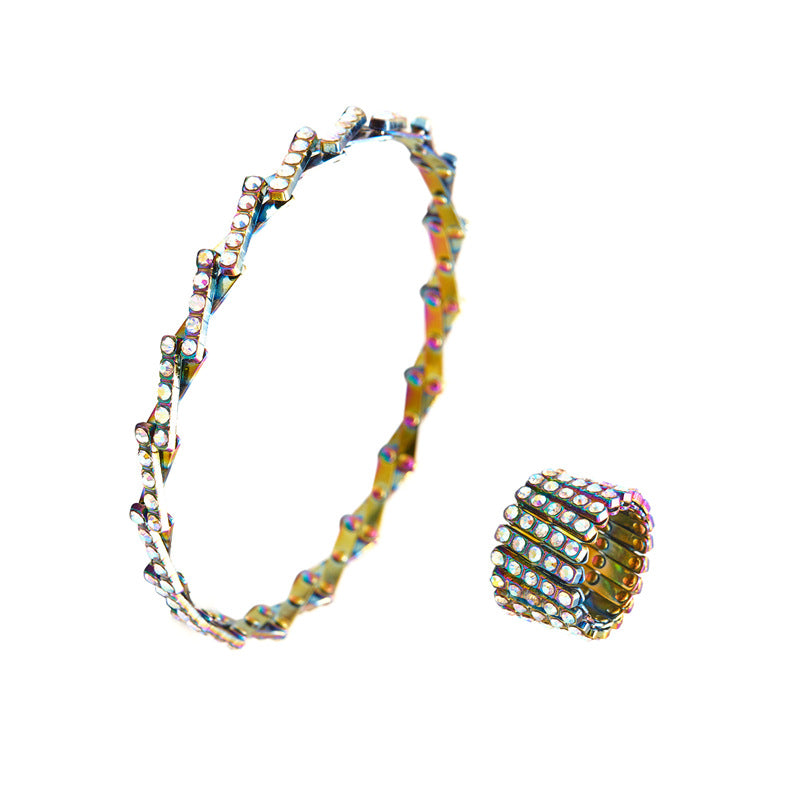 2-in-1 Adjustable Bracelet Ring