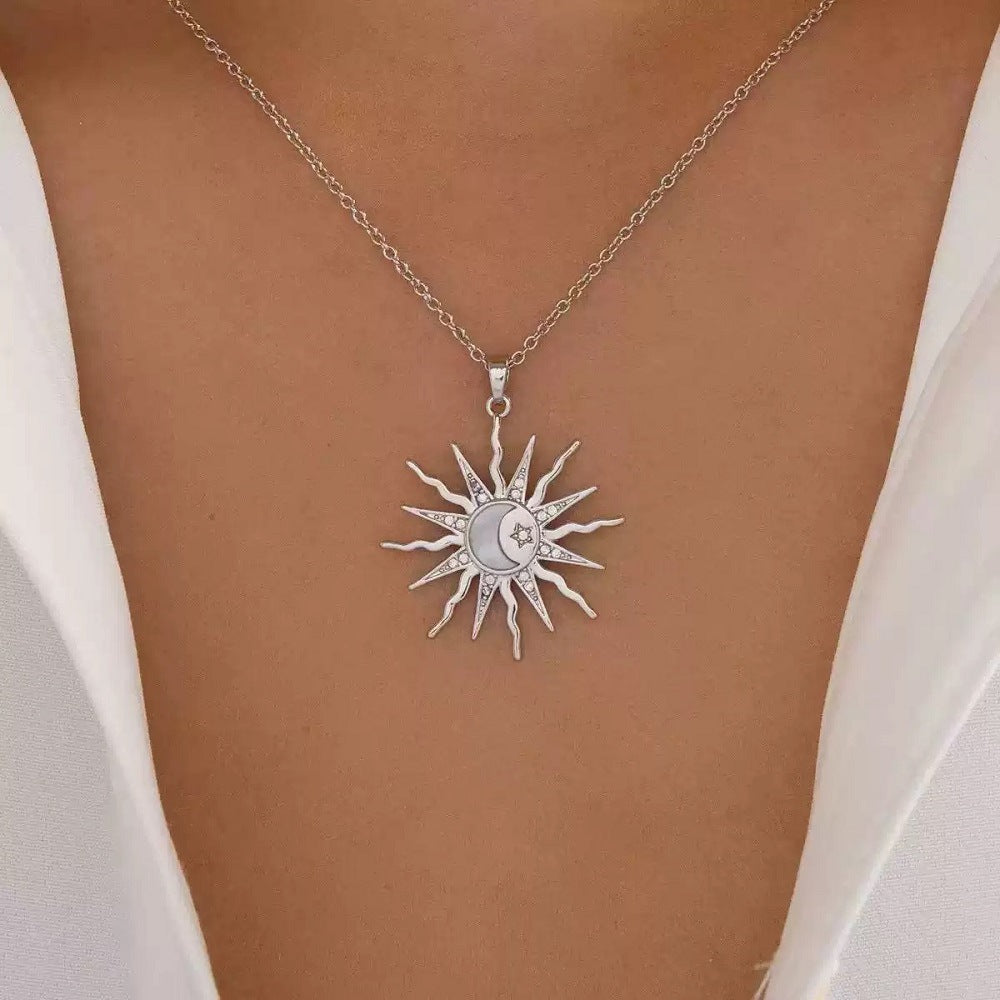 Sun pendant necklace