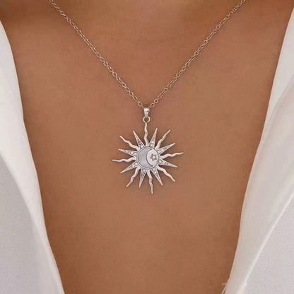 Sun pendant necklace