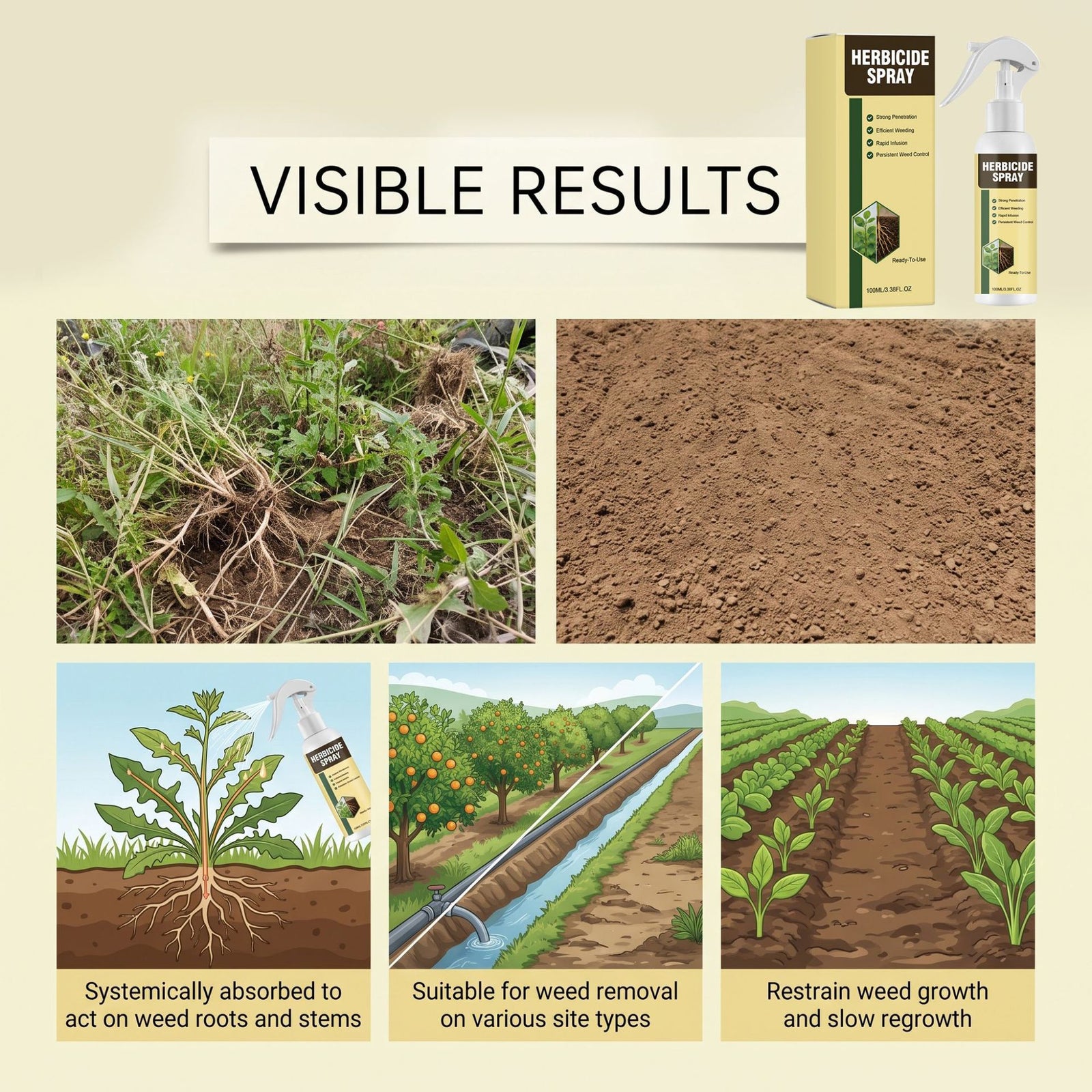 🔥Hot Sale 50% OFF 🎁 - Fast-Acting Natural Weed & Grass Killer Spray