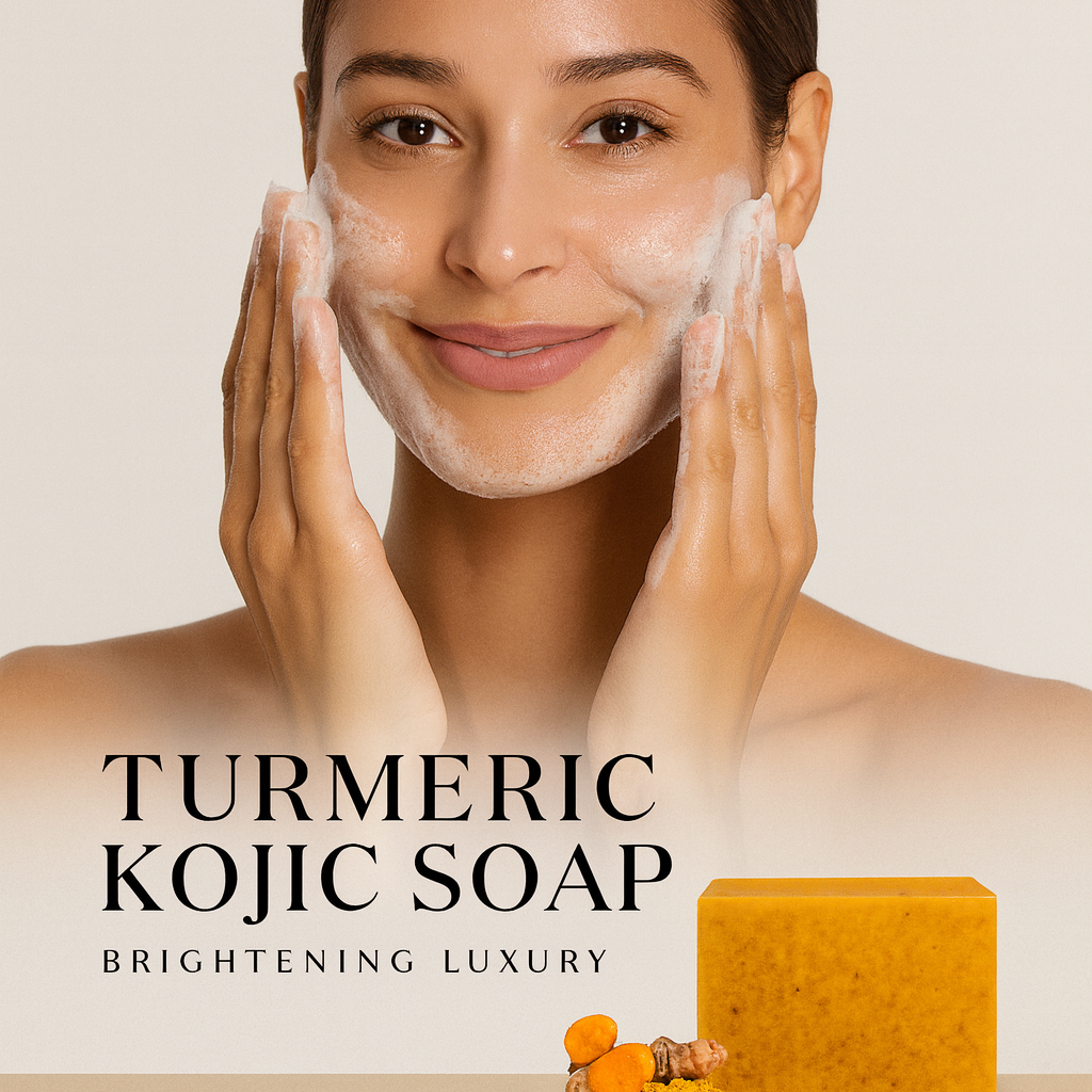 Alisanda™ soap : Rich in Vitamin C, retinol, collagen, and turmeric—a Japanese-made complex formula, fortified with hyaluronic acid and Vitamin E.