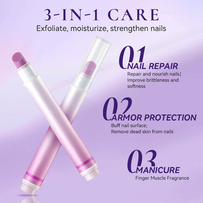💅 3-in-1 Cuticle Care Pen – Exfoliate, Nourish & Smooth Dry Cuticles 💜