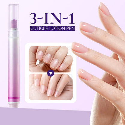 💅 3-in-1 Cuticle Care Pen – Exfoliate, Nourish & Smooth Dry Cuticles 💜