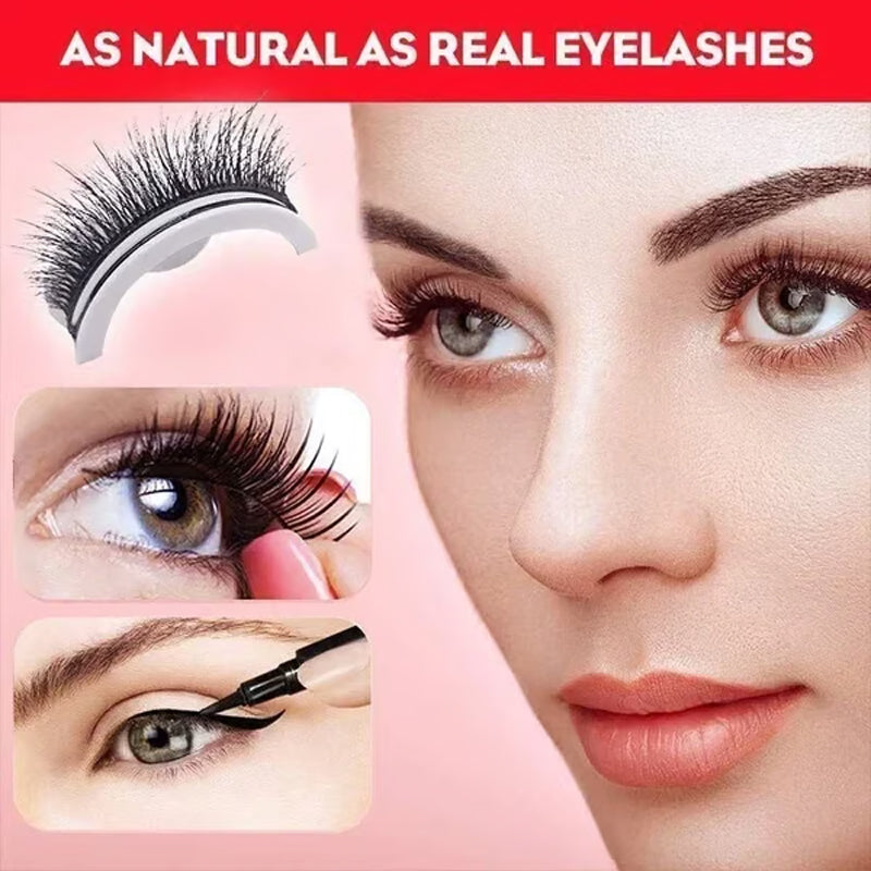 👁️Glue-Free Self-Adhesive Lashes – 3-Second, Natural & Reusable