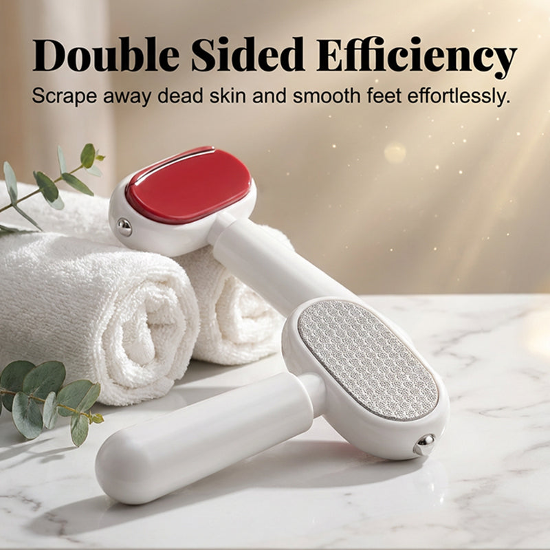 🥳HOT SALE🥳💞15K+ SOLD! Foot Scraper – Premium steel, dual surfaces & travel-ready