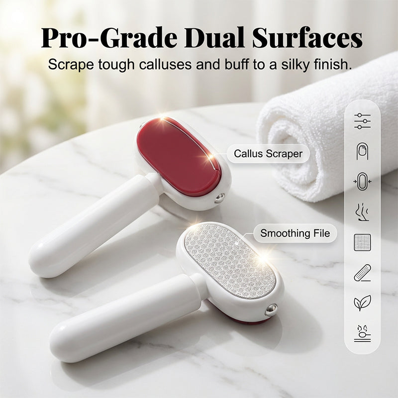 🥳HOT SALE🥳💞15K+ SOLD! Foot Scraper – Premium steel, dual surfaces & travel-ready